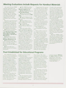 NSM Educational Trust Established